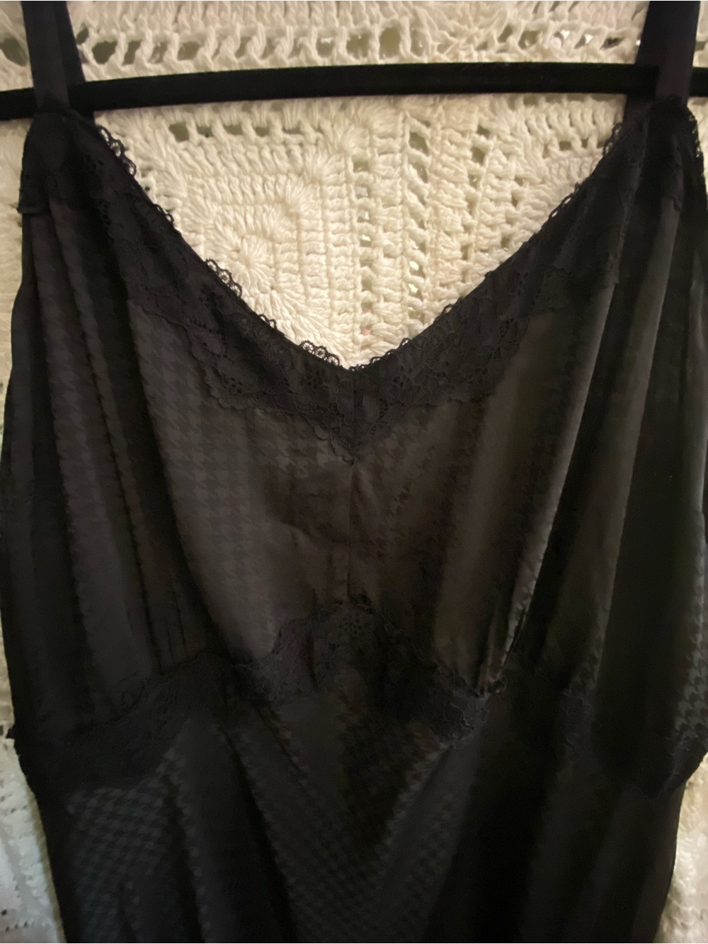 Torrid Black Jacquard Lace Trim Maxi Cami Dress NWT 3X - Picture 7 of 14